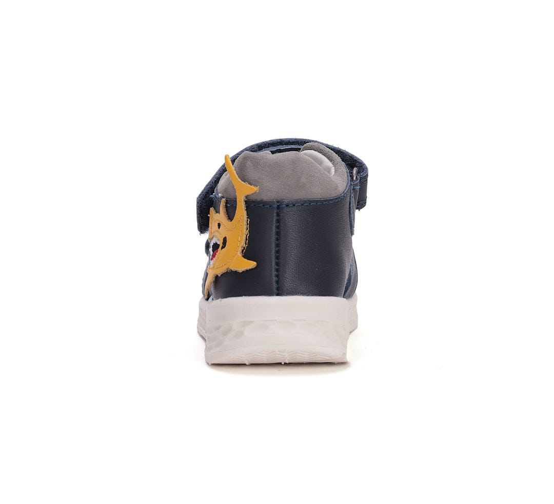 Sandale supinate din piele naturala Ponte20/ Royal Blue - imagine 6