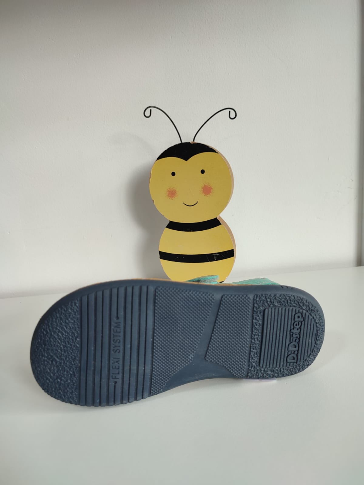 Sandale din piele naturala D.D. Step/Flexi System/Sea Green - imagine 4