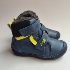 Ghete din piele, imblanite, cu supinatie Ponte20/ Royal Blue