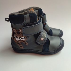 Ghete din piele, imblanite, cu supinatie Ponte20/ Royal Blue