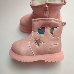 Ghete imblanite din piele ecologica CSCK'S/ Pink