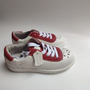 pantofi din piele naturala Tino/ alb