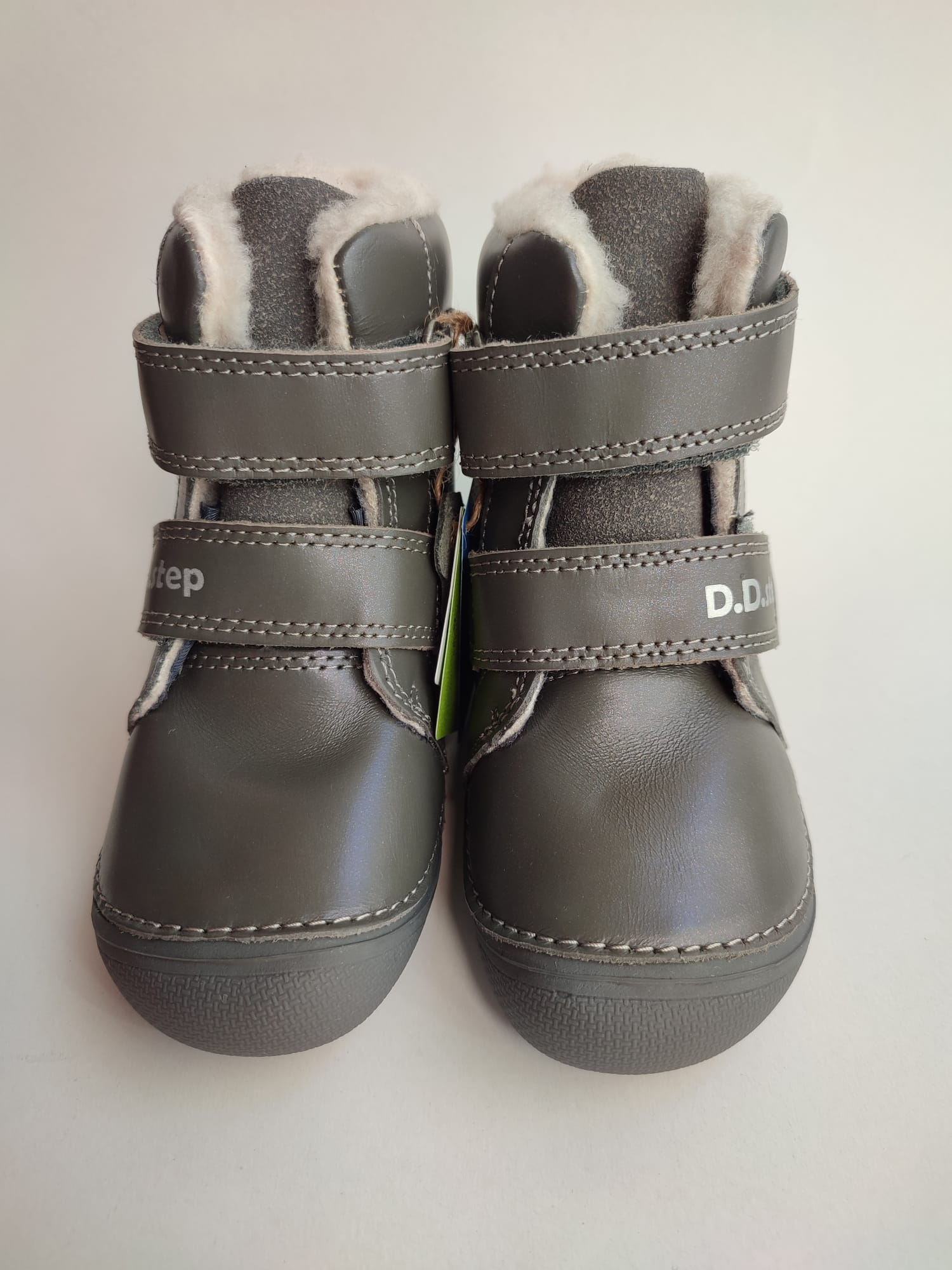 Ghete imblanite de iarna D.D. Step / Barefoot/ Grey - imagine 3