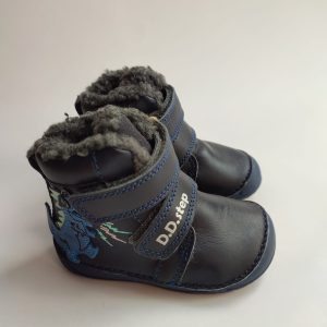 Ghete imblanite de iarna D.D.Step/ Barefoot/ Royal Blue